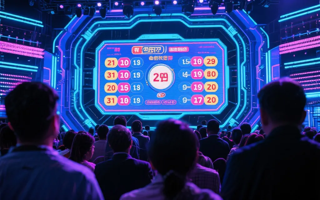 大屏幕实时显示开奖号码